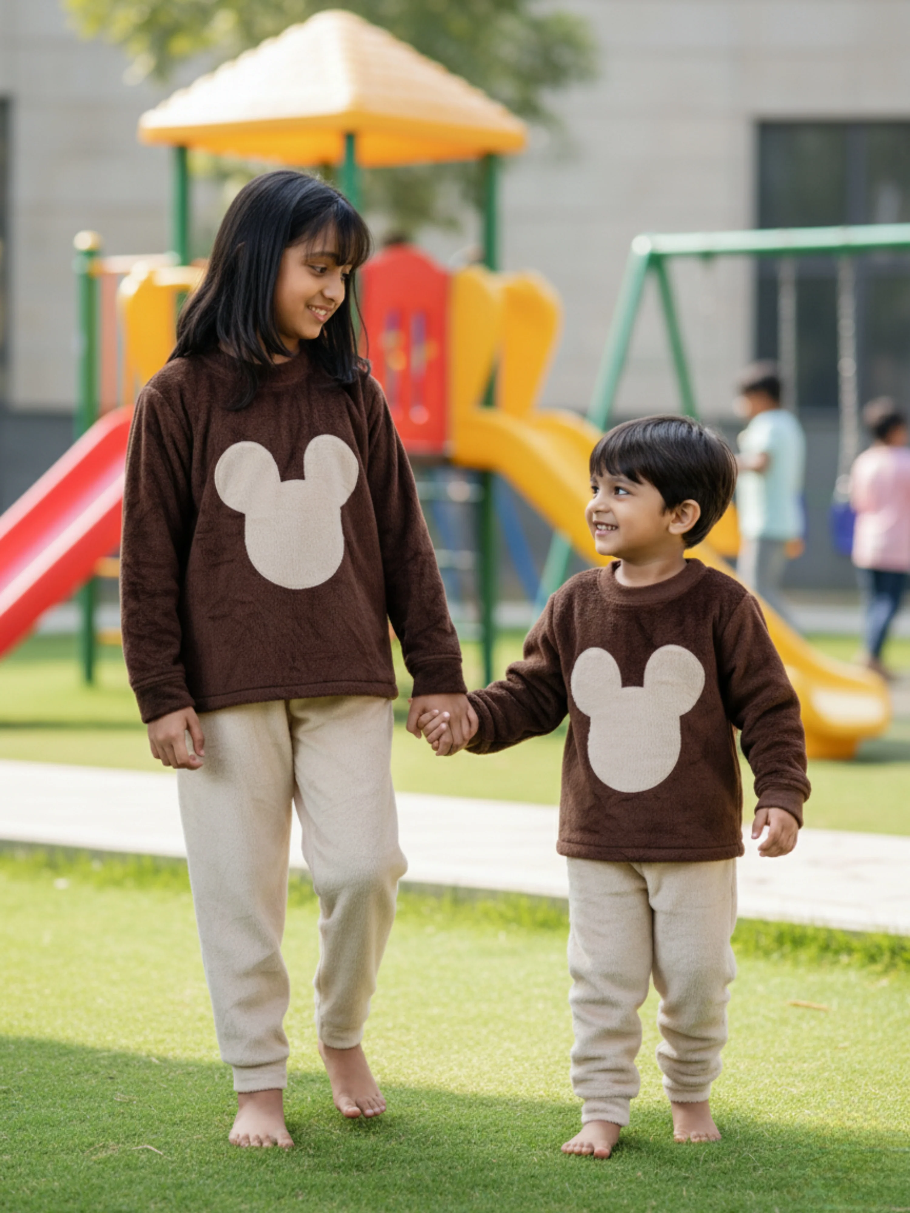 Brown Kids Unisex Super Soft Woollen Set - Image 3