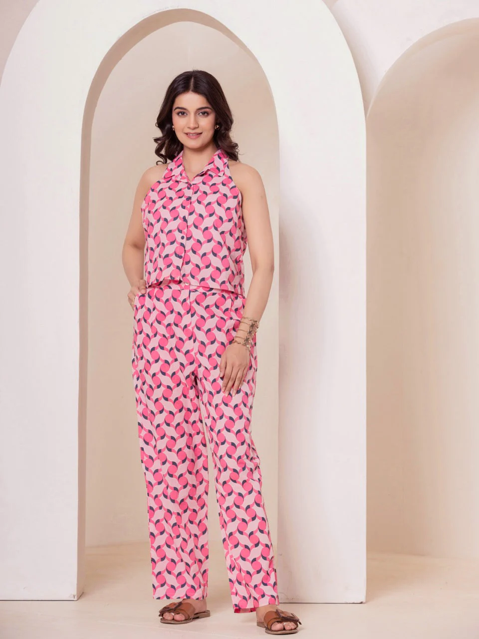 Geometrical Pink Pant - Image 7